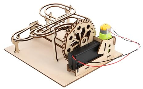 UPKOCH 1 Satz Dreidimensionales Puzzle DIY Laufpuzzle aus Holz Murmelbahn 3D-Puzzle 3D-Laufpuzzle Murmelbahn-Puzzle hölzern Light Brown