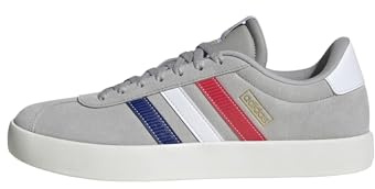 adidas Herren VL Court 3.0 Shoes, Grey Two/Mystery Ink/Pure Ruby, 42 EU