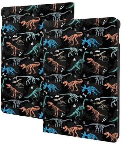 Coque compatible avec iPad 9e/8e/7e génération, étui pour tablette Cool Dinosaur compatible avec iPad Cover 10,2, support folio, mise en veille automatique