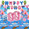 Doyomtoy 81 Piece Stitch Party Tableware, Stitch Theme, Pull Tabs, Balloons, Plates, Cups, Tissues, Nappes, Tape, Children's Birthday Party, Birthday Tableware, (20 Guests)
