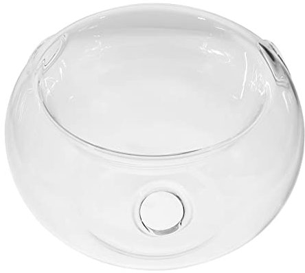 Holibanna Ciotola Decorativa Apertura Laterale per Verdure in Ghiaccio Secco Trasparente Fruttiera Creativa per Cucina O Ristorante