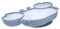 Gatuida Assiette Divisée Silicone Forme de Crabe pour Garçon Fille Assiette de Nourriture Bleue avec Ventouse Design et Séparations pour Repas Équilibrés