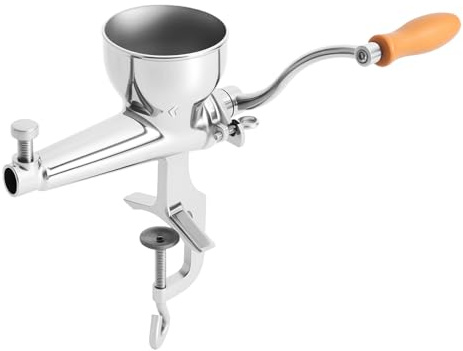Exprimidor manual de acero inoxidable, exprimidor de bayas, prensa de frutas y hierba de trigo, exprimidor de frutas, diámetro de entrada 9 cm, para hierba de trigo, diversas verduras, frutas