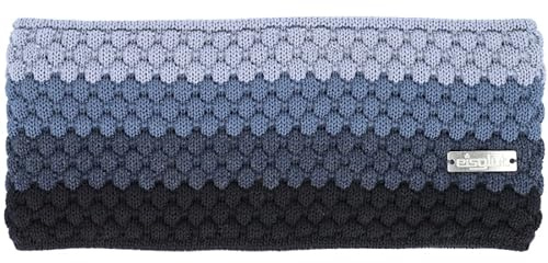 Eisglut Damen Stirnband Odelial Merino Made in Germany, marine/milky blue