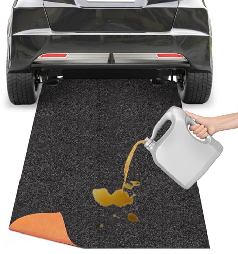 Öl Auffangmatte Garage Ölmatte 100x200 cm, Ölbindematte Ölmatte Robuste Schutzmatte Werkbank Unterlage Garagenboden Matten, Vielseitiger Garagen Bodenschutzmatte Strapazierfähige Saugmatte