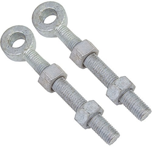 2X Heavy Duty Adjustable Gate Eyes & Nuts | 150mm x 19mm