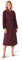 SIORO Damen Flanell Roben Weich Baumwolle Plaid, Bademantel Schalkragen Dressing Kleid Loungewear Hausmantel, Rot und Grün Plaid, L.