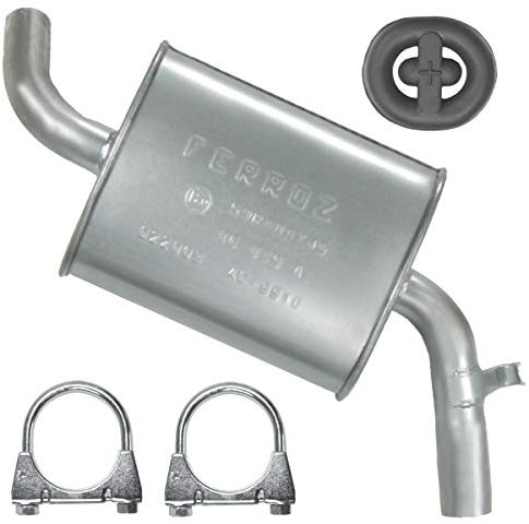 Mitteltopf Auspuff Mittelschalldämpfer für Seat Toledo I 1 1L 1.6i, VW Golf II 2 1.0 1.3 1.6, Jeta 2 II 1.3|1.6