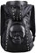 Chikencall Totenkopf-Rucksack mit Kapuze, Gothic-Rucksack, Nieten, Schultertasche, Geldbörse, schwarz, Punk, Metall, 3D-Stereo-Tagesrucksack, Totenkopf mit Kapuze, one-size, Modischer Punk