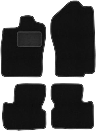Velours-Fußmatten passend für Opel Calibra 1989-1997, Schwarz, LUX | passend für Coupé; Velours-Teppich (Polypropylen), ca. 6,5 mm; rutschfest, Universal-Befestigungen