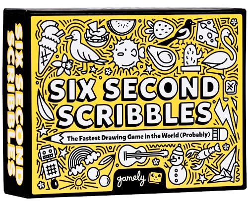 Six Second Scribbles Age 8+: The frantically fast and fantastically fun drawing game | A family friendly party game for children, teens and adults (Six Second Scribbles)