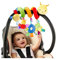 LIAOLI Kinderbett-Spiralspielzeug, Kinderwagen-Spielzeug, Bett-Hängespielzeug mit klingelnder Glocke, Babysitz-Spielzeug, Aktivitäts-Spiral-Plüschspielzeug, Kinderwagen- und Reise-Aktivitätsspielzeug