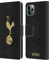 Head Case Designs Officially Licensed Tottenham Hotspur F.C. Black And Gold Badge Leather Wallet Case Compatible With Apple iPhone 11 Pro Max