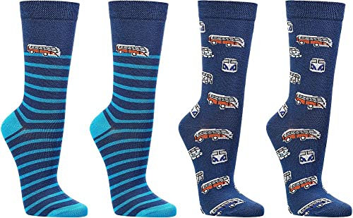 WOWERAT Witzige Socken „Bull“ als Geschenkidee oder zum Selbertragen für Teenager, Damen und Herren 2er-Bündel (Gr.36-41, 6209.66 „Bull“)