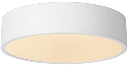 LUCIDE UNAR - Deckenleuchte - Ø 20 cm - LED 3 StepDim - 1x12W 2700K - Weiß