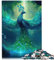 Puzzle für Erwachsene, Pfau und Phönix, 1000-teiliges Puzzle für Erwachsene, Holzpuzzle für Erwachsene und Kinder zum Lernen von Lernspielzeug. Größe: 50x75 cm