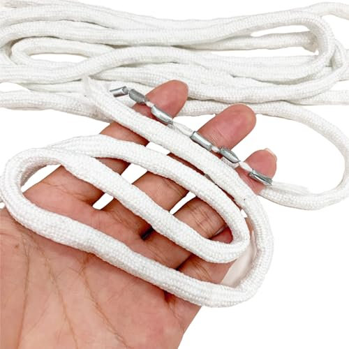 UTEFIF 7m Bleiband für Gardinen, Schwer Bleikette Gardinenbeschwerer Vorhang Beschwerer Outdoor Glatte Aufhängung Perfekte Falten, für Vorhänge Gardinen Stoffe Moskitonetz(weiß)
