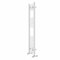 Warmehaus Contemporary Curved Bathroom Heated Towel Rail Radiator Rad 1200 x 300mm - White