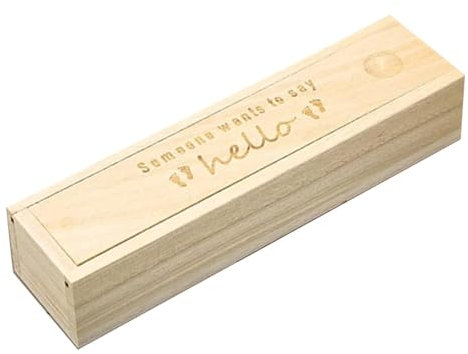 Nkmujil Baby-Souvenir-Box, Baby-Box-Andenken, Baby-Ankündigungsbox, Schwangerschaftstest-Andenken-Geschenk, Baby-Andenken-Sammlung, Schwangerschaftstest-Halter-Andenken für Ehemann-Eltern