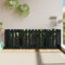 Myheimly Hochbeet Latten-Design Schwarz 200x50x70 cm Massivholz Kiefer