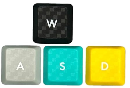 Fentency Customs Keyboard WASD-Pfeile mit Hintergrundbeleuchtung, Tastenkappen mit Textur, rutschfeste Abdeckung für G813, G913, G913TKL, WASD-Pfeiltastenkappen, 4 Stück