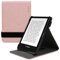 kwmobile Étui pour liseuse électronique Compatible avec Pocketbook Touch Lux 4/5/Touch HD 3/Color (2020)/ Vivlio Lux 5 - Étui Housse Rabat liseuse Simili Cuir Or Rose