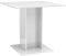 vidaXL Esstisch Küchentisch Esszimmertisch Speisetisch Tisch Säulentisch Restaurant Esszimmer Küche Hochglanz-Weiß 80x80x75cm Holzwerkstoff