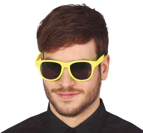FIESTAS GUIRCA Neongelbe Brille, Gelb