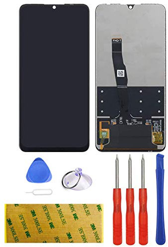 LTZGO Universell für Huawei P30 LITE Ersatz Display LCD Schwarz Touchscreen Digitizer Bildschirm Glas (ohne Rahmen) Ersatzteile Öffnungs Werkzeuge vollständigem Reparatur Set Tool Kit Kleber