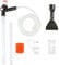 DODUOS Aquarium Gravel Cleaner Fish Tank Siphon Water Changer Aquarium Vacuum Cleaner Pump with 2.28m Hose Pipe Glass Scraper, Adjustable Fish Tank Vacuum Cleaner with Air-Pressing Button