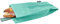 NERTHUS Bolsa para Bocadillo Reutilizable Turquesa, ecológica, Adaptable, facil de Limpiar y Apta para Lavadora, 10,5x10,5x30 cm (FIH 731)