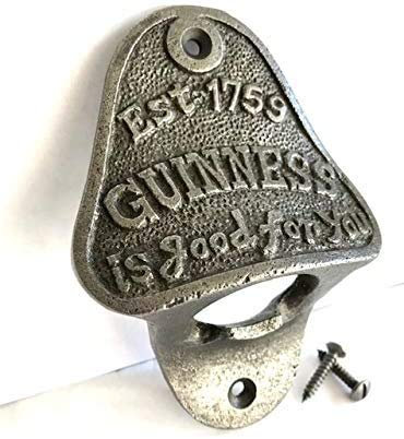Retro Collections Guiness CAST Iron BAR Wall Mounted Bottle Opener