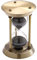SuLiao Sanduhr 3 Minuten Sanduhr, Antik Messing Schwarz Sanduhr, Antiguo Reloj De Arena 3 Minuten, Kleine einzigartige Stundenglas Sandglas für Büro Schreibtisch Heimdekoration