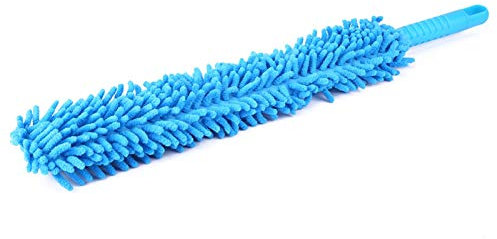 Wheel Cleaning Brush, Alloy Car Detailing Brushes Long Soft Flexible Microfiber Cleaning Brush Car Wash Tool Wheel Cleaner Brush