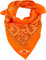 fashionchimp XXL Nicki-Halstuch aus 100% Baumwolle, 70x70 cm, Unisex Bandana, Halstuch, extra groß (Paisley-Orange)