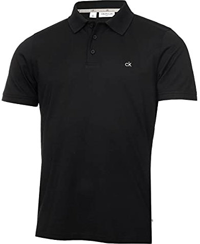 Calvin Klein Mens Planet Polo Shirt - Black - M