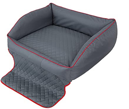 PillowPrim Hundebett, Hundebett, Hundesofa, Hundekissen, Ruheplatz, Hundematratze, Hundehütte, Hundeplatz, Hundekorb, Auto Sitzkissen, Transport, Reisen 110x90 cm