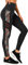 Yvette Printed Damen Sport Leggings mit Taschen, high Waist Blickdicht Gym Sporthose, Orange Printed, L
