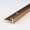 PROVISTON | Einfassprofil | Aluminium eloxiert | Bronze Hell | Breite 28 mm | Höhe 5 mm | Länge 2700 mm | Gebohrt | Abschlussprofil | Einschubprofil | Abschlussleiste | Bodenprofil | 1 Stück