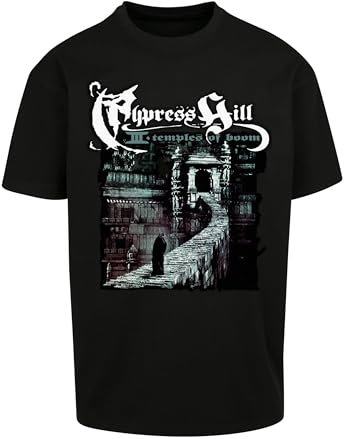 Mister Tee Men's Cypress Hill Temples of Boom Oversize Tee Black M T-Shirt, M