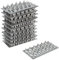 TSSS 20 pezzi 100 mm x 50 mm piastre di riparazione piatte seghettate, superficie in acciaio zincato, denti per unghie, altezza 8 mm, spessore 1 mm, per copertura del tetto, traverse, legno