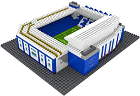 FOCO Officially Licensed Everton FC Goodison Park 3D Bricks Mini BRXLZ Football Stadium Construction Set - Premier League Model - 1,280 Pieces - Ages 12+ - Sports Merchandise