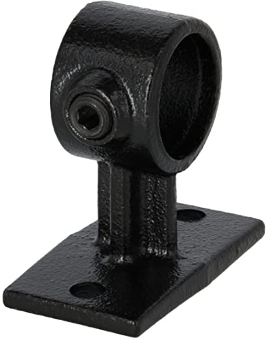 Rohrverbinder Halterung durchgehend schwarz 3/4 (Ø 26,9 mm) AVERDE