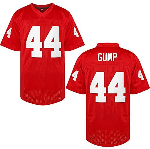Forrest Gump Jersey #44 Stitched Movie Football Jersey Red Men S-3XL, 44 Rot, XX-Large