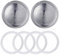 KQNM 6 PCS caffettiera Filtro per caffettiera Guarnizione Filtro Ricambio per Caffettiera guarnizioni in Gomma Filtro in Alluminio 3 Tazze