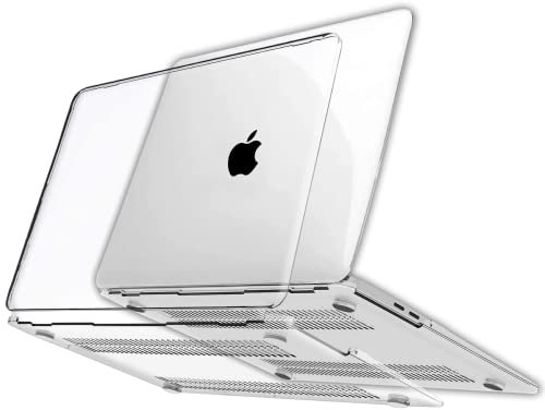 RKINC Case for MacBook Air 13 inch, Crystal Clear Case 2020 2019 2018 Release Macbook M1 A2337 / A2179 / A1932, Plastic Hard Shell Compatible with MacBook Air 13 with Touch ID
