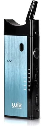 Wiz Hybrid Vaporizer - Vaporizador 2-en-1 para Hierbas Secas & E-líquido, Tecnologías de Convección & Conducción, Atomizador de 2ml 0.7ohm, 5 Temperaturas, Vapeo Simultáneo, Sin Tabaco, Sin Nicotina