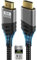 Cable HDMI,Cable HDMI 2.1 Ultra 48Gbps HighSpeed 8K@60Hz 4K@120Hz 7680P eARC HDCP 2.2&2.3 DTS:X Dynamic HDR Dolby Atmos Cable Compatible con HDTV,Xbox,Mac,PC,Portátil,Monitor,Proyector,PS 5/4/3,2M
