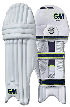 Gunn & Moore GM Cricket-Schläger | Prima 404 | Traditionelle Baumwolle & Gehstock | Erwachsene Rechtshänder – 45,7 cm | Gewicht ca. 2,24 kg | Weiß | 1 Paar