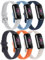 Pack 6 Bracelet pour Fitbit Luxe Bracelets de Silicone Remplacement, Etanche, Résistant à la Transpiration, Respirant et Confortable Bracelet de Sport Compatible avec Fitbit Luxe (Small, Pack D)
